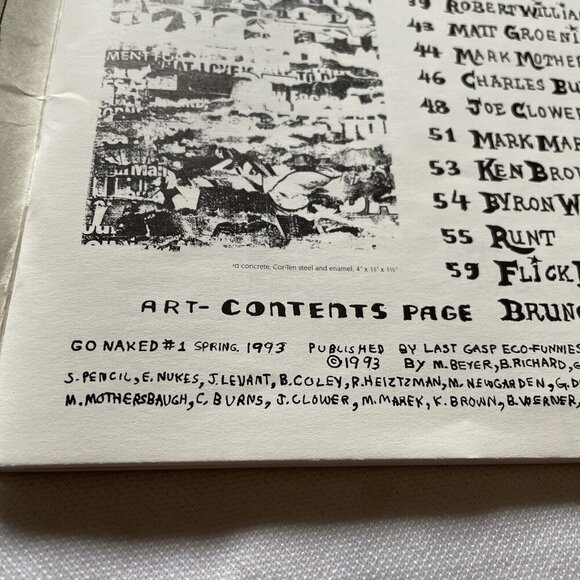 Go Naked #1 Last Gasp 1993 Adult Comic Zine Featuring Groening & More - Picture 6 of 16